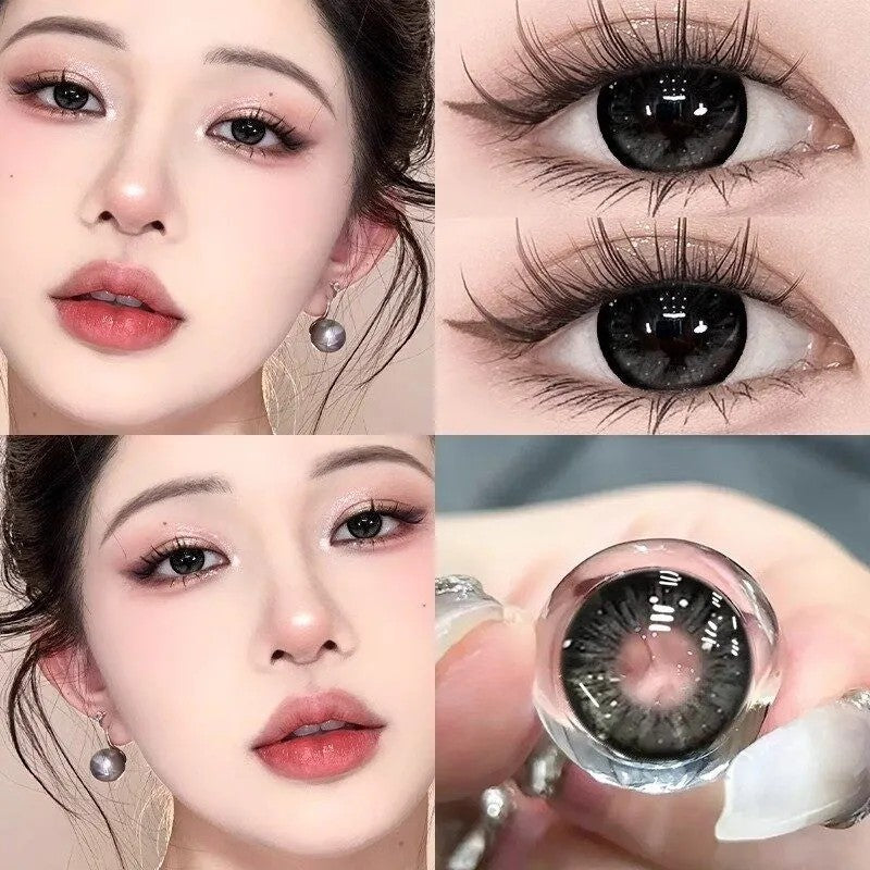 Natural beauty mixed green color contact lenses European and American style hot contact lenses small and large diameter on the eyes color does not hurt the eyes