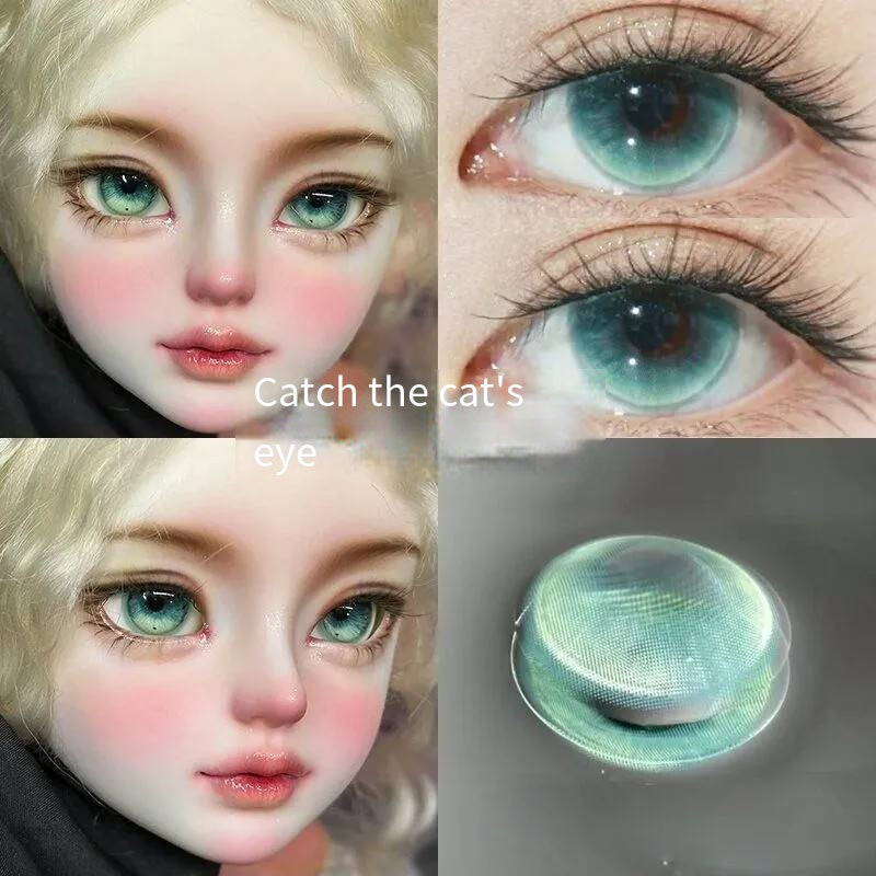 Natural beauty lucky little golden cat beauty contact lens pure desire style contact lens temperament network celebrity all-match fresh(2)