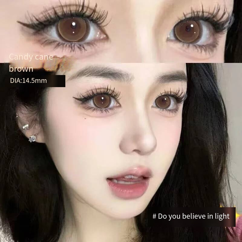 Natural beauty mixed green color contact lenses European and American style hot contact lenses small and large diameter on the eyes color does not hurt the eyes