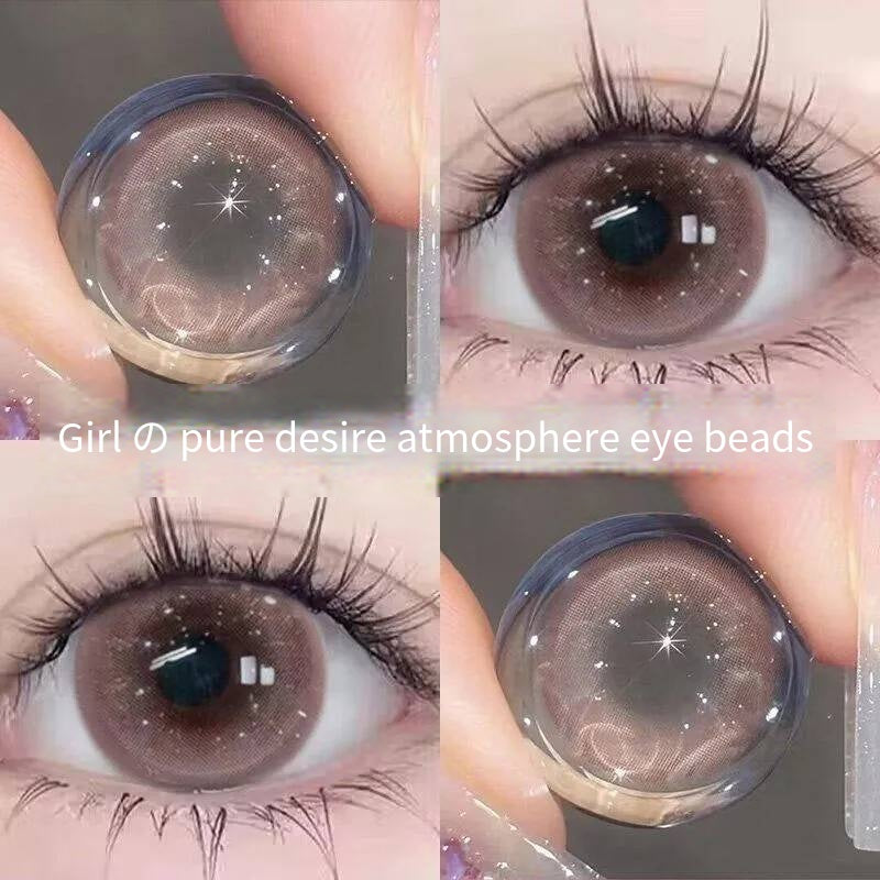 Natural beauty Red Lotus Red cos color contact lenses, half-year disposable, pure desire contact lenses, moisturizing, comfortable and not hurting the eyes (2)