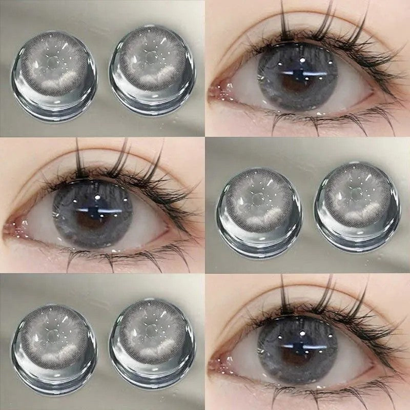 Natural beauty Fantasy Dream Fairy green high light beauty contact lens 14.5 large diameter contact lens small diameter with degree genuine （1）