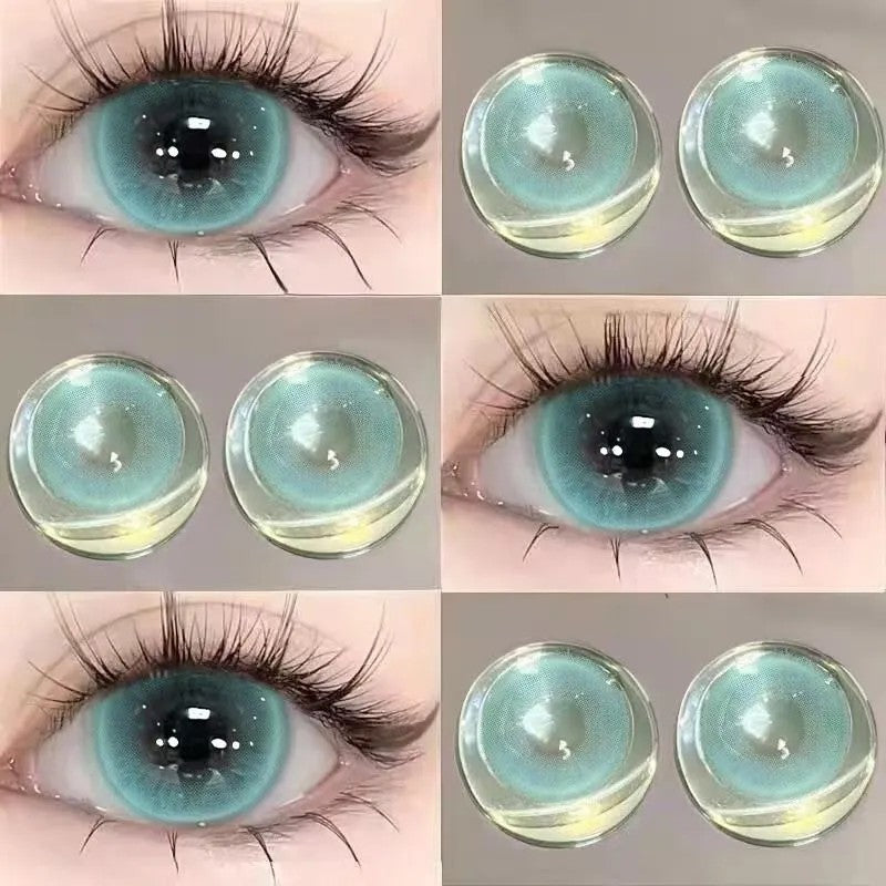 Natural beauty Red Lotus Red cos color contact lenses, half-year disposable, pure desire contact lenses, moisturizing, comfortable and not hurting the eyes (2)