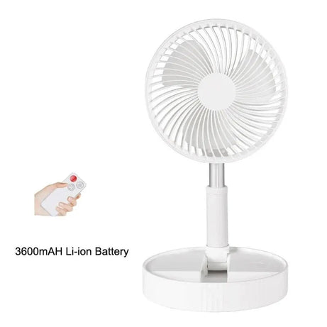 Portable Electric Fan Floor Standing USB Rechargeable for Home Office Air Conditioner